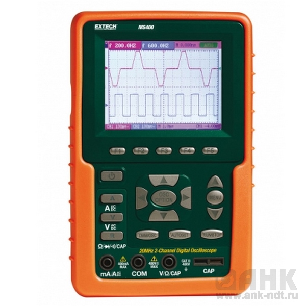 Двухканальный цифровой осциллограф на 20 МГц Extech MS420