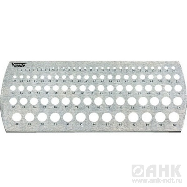 Шаблон Vogel с калибровочными отверстиями