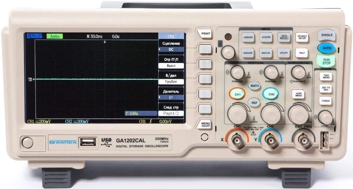 Осциллограф ATTEN GA1202CAL+