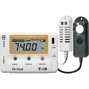 Регистратор данных освещенности/УФ-излучения T&D Corporation TR-74Ui