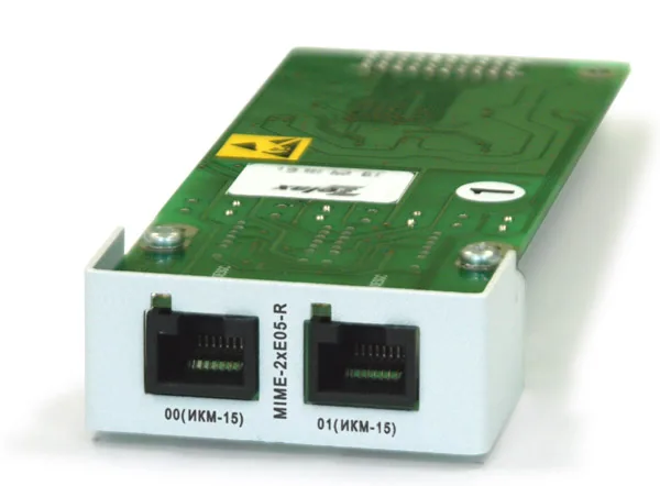 Модуль с двумя портами Zelax MIME-2xE05-R